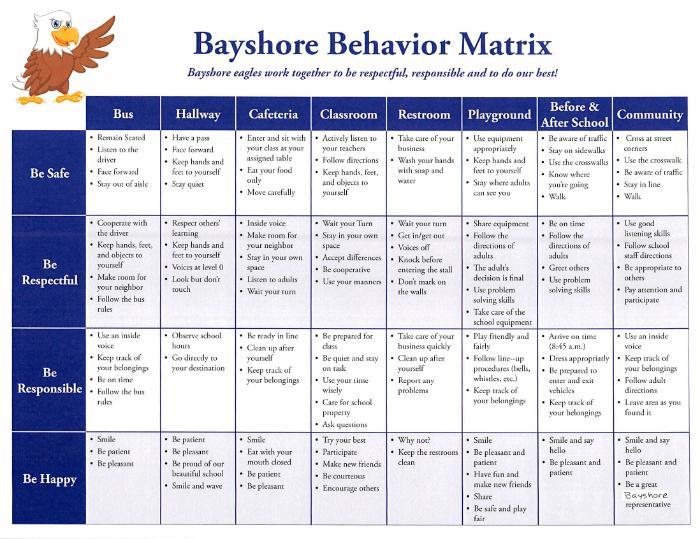 Behavior Matrix large version